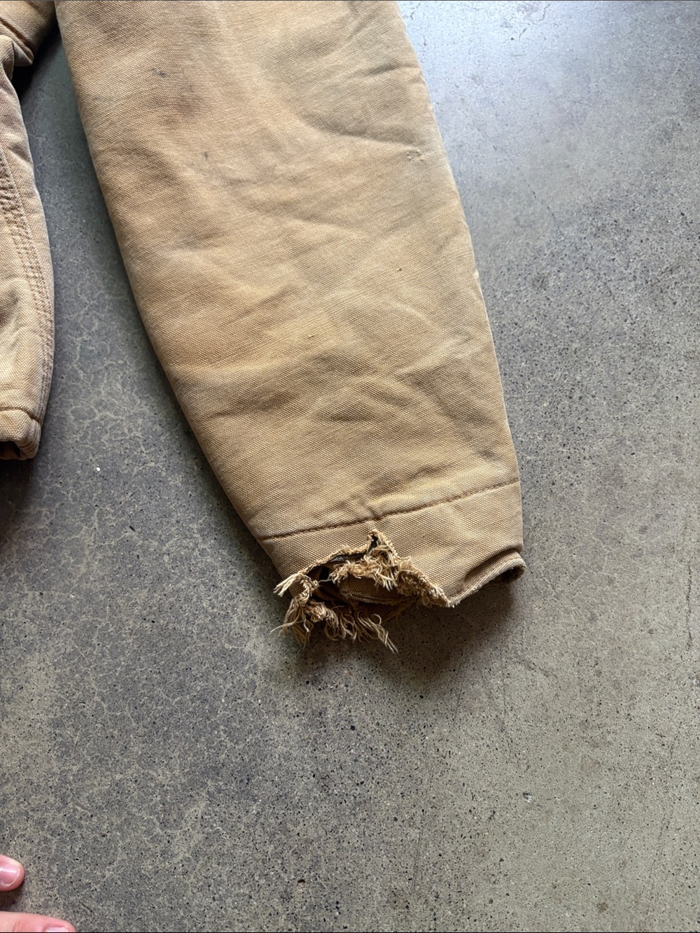 Carhartt Brown Canvas Field Jacket with Corduroy Collar - Picture 5 of 7